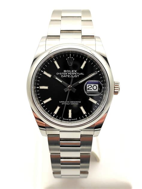 rolex watch stainless steel bracelet|rolex datejust 36 thickness.